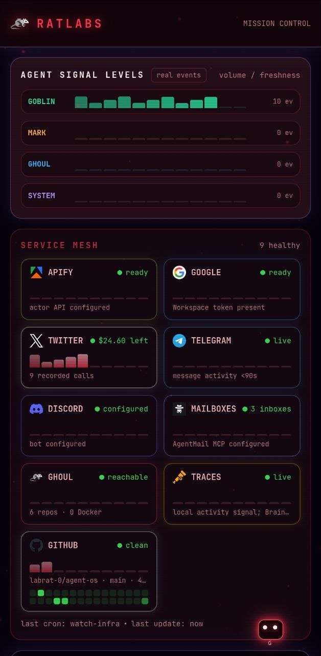Mission Control agent signals and service mesh